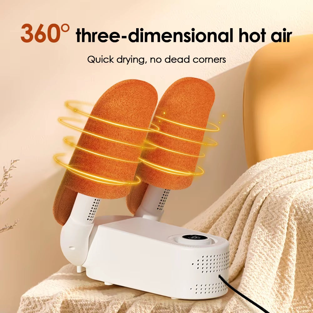 4 Gears Electric Shoe Dryer Boot Warmer Winter Foot Heater Sock Glove Shoes Dryer Deodorizer Eliminate Odor Fast Drying Machine