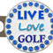 Bling Golf Ball Marker with a Standard Magnetic Hat Clip | Great Gift for Women