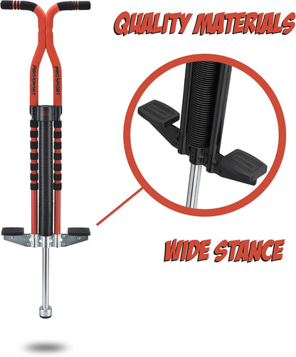 Pogo Stick for Kids - Pogo Sticks for Ages 9 and Up, 80 to 160 Lbs - Pro Sport Edition, Quality, Easy Grip, Pogostick for Hours of Wholesome Fun