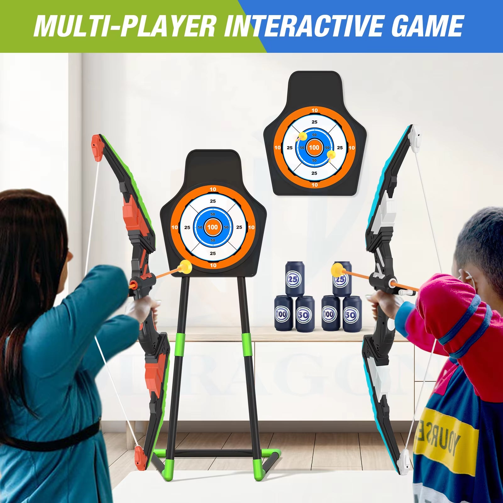 Bow and Arrows for Children Kids Archery Bow Practice Recurve Bow Outdoor Sports Game Hunting Shooting Toy Boys Gift Bow Kit Set