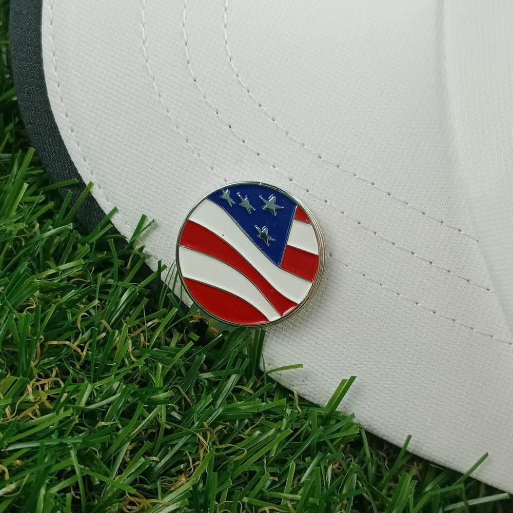 Golf Ball Markers with Hat Clips Value Sets for Men Women Golfer, Removable Attaches Easily to Golf Cap Premium Gifts